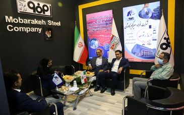 حضور فعال شرکت فولاد هرمزگان در چهاردهمین نمایشگاه بین‌المللی صنعت مالی