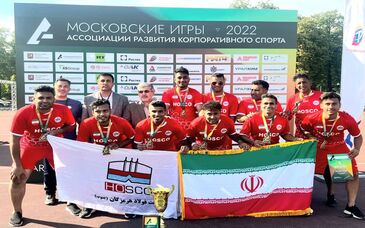  کسب مقام قهرمانی فوتبال ۶ نفره مسابقات بین المللی کارگری روسیه توسط فولاد هرمزگان