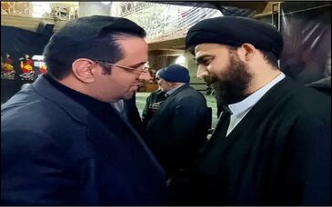 ابراز محبت حضرت حجت الاسلام سید صادق فال اسیری به مدیرعامل و همکاران مجتمع فولاد غدیر نی ریز

