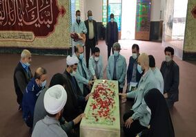  ادای احترام مدیرعامل شرکت فولاد خوزستان به مقام سردار شهید حاج علی علی هاشمی و شهدای شرکت فولاد خوزستان
