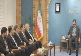 هم اکنون؛ برگزاری نشست هم اندیشی بین محمدرضا بابایی استاندار یزد و محمد آقاجانلو رئیس هیات عامل ایمیدرو