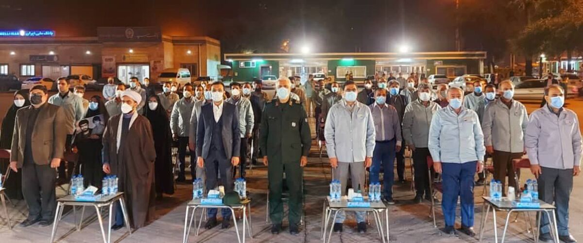  آیین رونمایی یادمان شهدای گمنام برگزار شد
