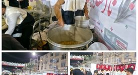 موکب شرکت فولاد اکسین خوزستان در جشن نیمه شعبان با استقبال گسترده مردم اهواز همراه شد