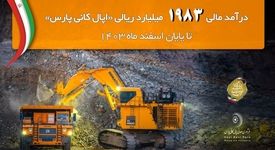 درآمد مالی 1983 میلیارد ریالی «اپال کانی پارس» تا پایان اسفند ماه 1403