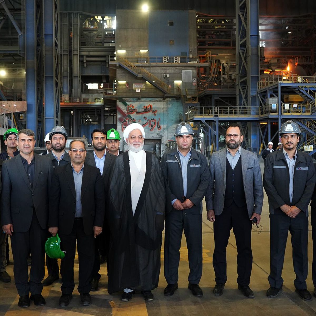 بازدید رئیس کل دادگستری و مسئولین ارشد قضایی استان کرمان از شرکت جهان فولاد سیرجان

