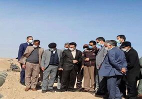 رئیس سازمان بازرسی از یکی از معادن سنگ آهن پلاسری منطقه سنگان بازدید کرد