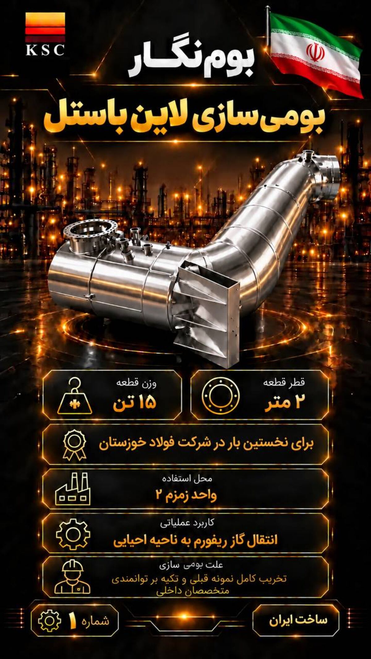 حماسه خودباوری در قلب تپنده فولاد ایران

