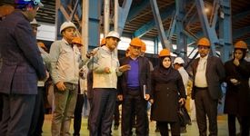 گزارش تصویری بازدید میترا جوانمرد از خط تولید و بخش‌های مختلف شرکت ورق‌خودرو چهارمحال و بختیاری