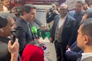 بازدید دکتر اتابک، وزیر صمت، و دکتر افشین، معاون علمی رئیس‌جمهور، از دستاورد بومی‌سازی گهرزمین در نمایشگاه «فرایران»