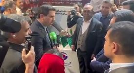 بازدید دکتر اتابک، وزیر صمت، و دکتر افشین، معاون علمی رئیس‌جمهور، از دستاورد بومی‌سازی گهرزمین در نمایشگاه «فرایران»