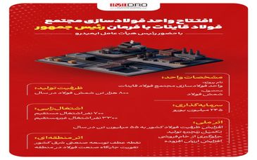 اینفوگرافی: گامی بزرگ در تکمیل زنجیره فولاد کشور