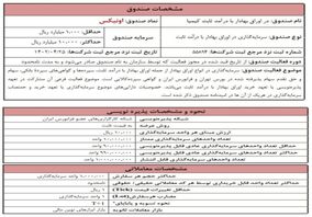 پذیره‌نویسی صندوق اونیکس در روز شنبه​​​​​​​