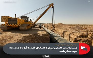 رئیس خانه صنعت، معدن و تجارت ایران:مسئولیت اصلی پروژه انتقال آب را فولاد مبارکه عهده‌دار شد