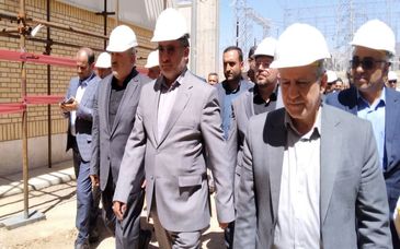 بازدید وزیر صمت و سرپرست هیات عامل ایمیدرو از پروژه توسعه نیروگاه گازی شهید باکری سمنان