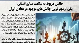 چالش مربوط به سلامت منابع انسانی/یکی از مهم ترین چالش‌های موجود در معادن ایران
