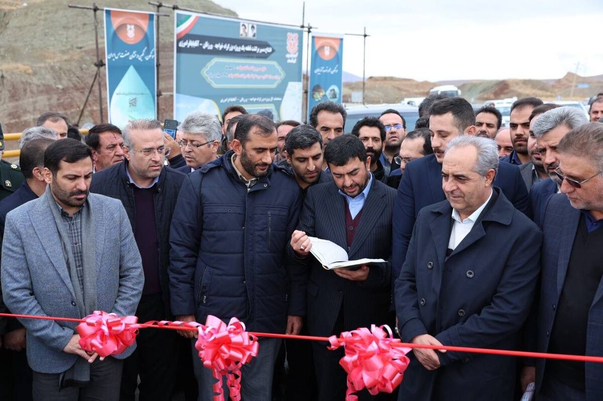افتتاح باند برگشت قطعه اول بزرگراه خواجه-ورزقان با تامین مالی شرکت ملی مس

