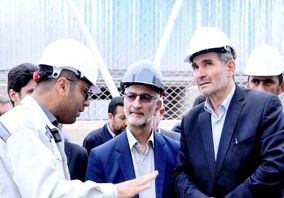   ورود رییس هیات عامل ایمیدرو به کارخانه آهک هیدراته اهر