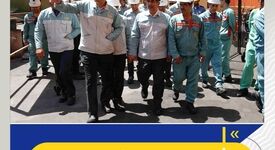 بازدید میدانی مدیرعامل فولاد مبارکه از روند تولید و طرح‌های بهینه‌سازی در نواحی نورد سردوگرم