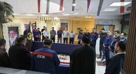 رونمایی از نماد مزار رهبر شهید انقلاب و اهل بیت ایشان در شرکت فولاد اکسین خوزستان

