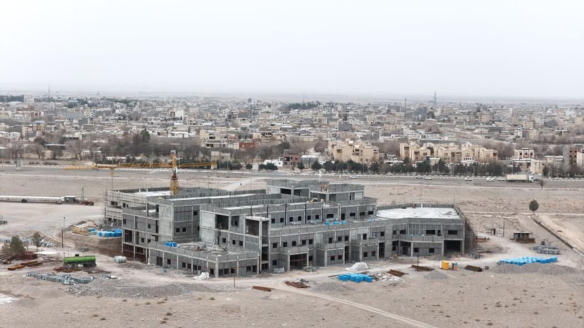 پیشرفت ۵۵ درصدی پروژه بیمارستان ۱۵۰ تختخوابی شهر بابک