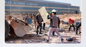 برگزاری برنامه «کاهش اثرات بلایای طبیعی و اجرای زنگ 5S» در واحد شمش آلومینیوم با هدف حفظ منابع و مدیریت ضایعات فلزی