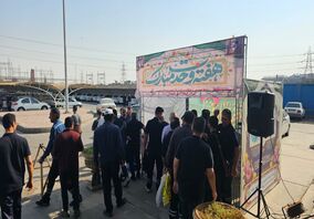 برپایی ایستگاه صلواتی در شرکت فولاد اکسین خوزستان
