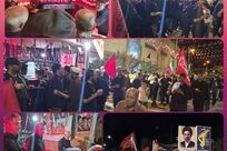 پذیرایی مجتمع پتاس خوروبیابانک از قافله عزاداری ایام پایانی ماه صفر در شهر خور