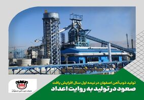 افزایش تولید ذوب آهن اصفهان در نیمه اول سال