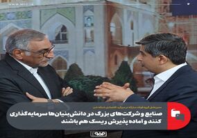صنایع و شرکت‌های بزرگ در دانش‌بنیان‌ها سرمایه‌گذاری کنند و آماده پذیرش ریسک هم باشند