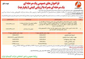 چاپ و انتشار  نوبت اول آگهی فراخوان های عمومی شرکت آلومینای ایران در روزنامه های